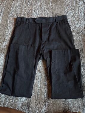 Men's Black Dress Pants with Belt Loops 33 x 30